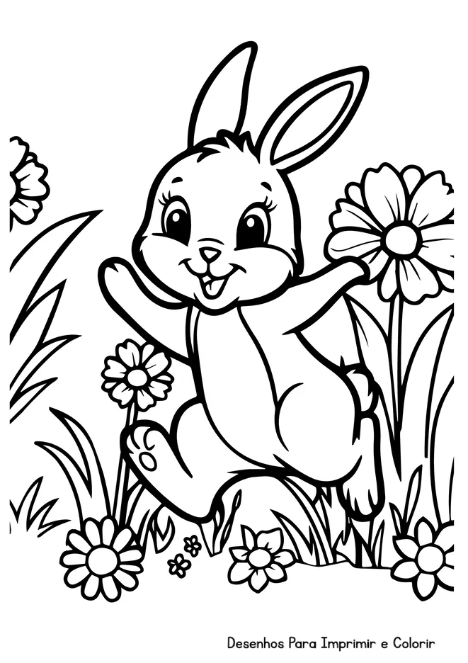 Desenhos da Pascoa para colorir para imprimir e colorir - imagem 7